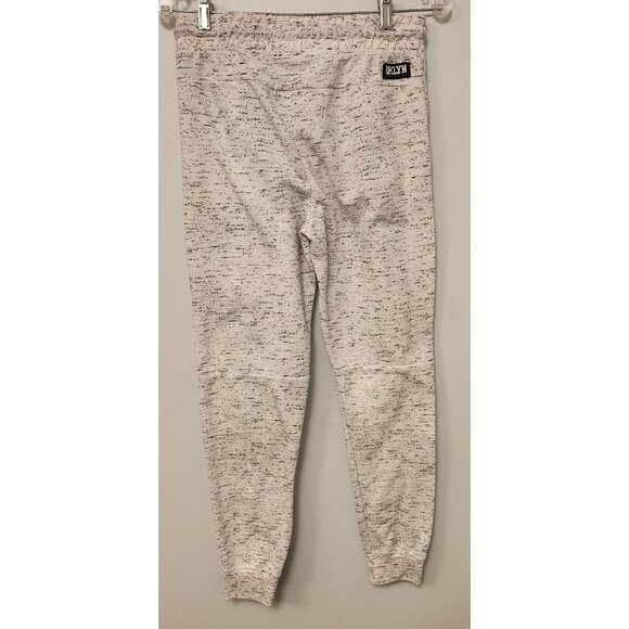 BKLYN Athletics The Jogger Sweatpants White Streaky Print Fleece Mens Small - Picture 7 of 10